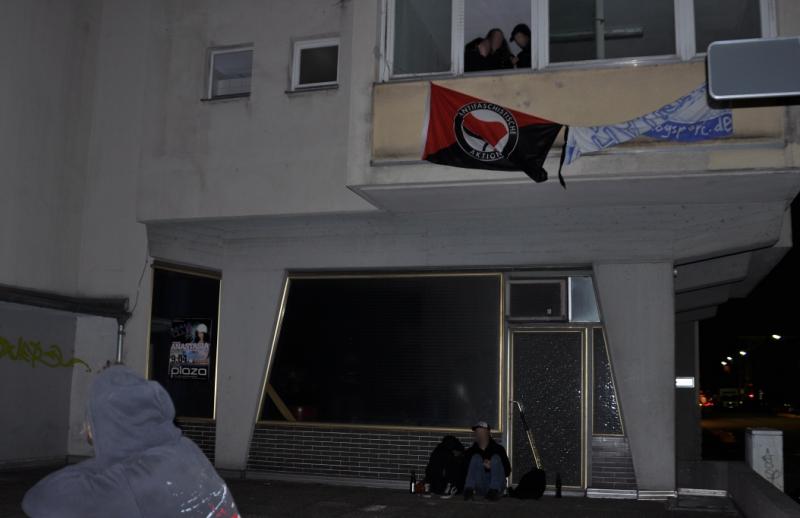 Nach der Demo: das besetzte Haus in der Alten Eppelheimer Straße 80