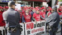 Streik von Coca-Cola-Arbeitern in Madrid (12. März)