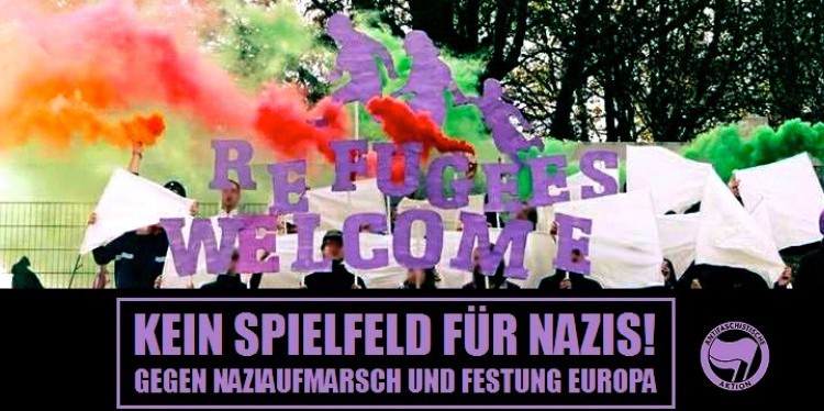 Spielfeld - Antifa-Aufruf