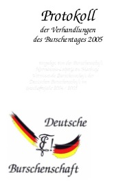 Protokoll „Burschentag“ 2005