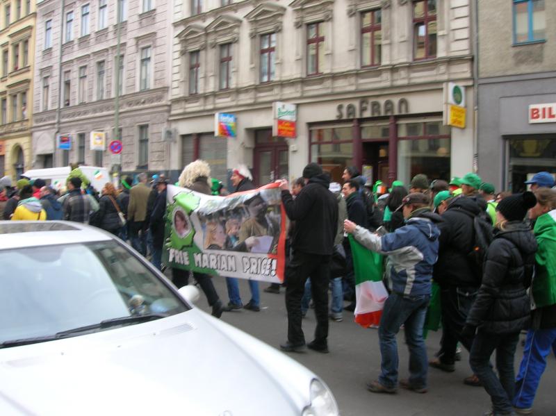 Free Marian Price, St. Patrick's Day Parade 2013 in Berlin-Kreuzberg