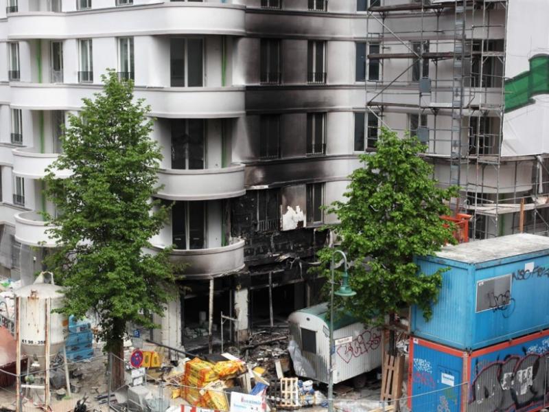 Brandanschlag auf Penthouse-Neubau