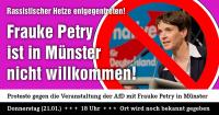 Frauke Petry ist in Münster nicht willkommen