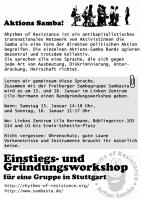 Flyer Action-Samba Stuttgart