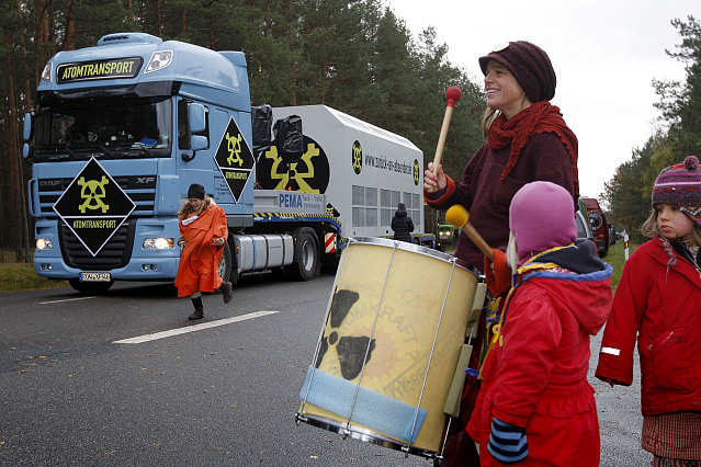 "Atomtransport" von Gorleben nach Berlin