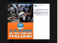 Fratelli di Italia: "Ich stehe zu Georgio. Ich stehe zu den Italienern"