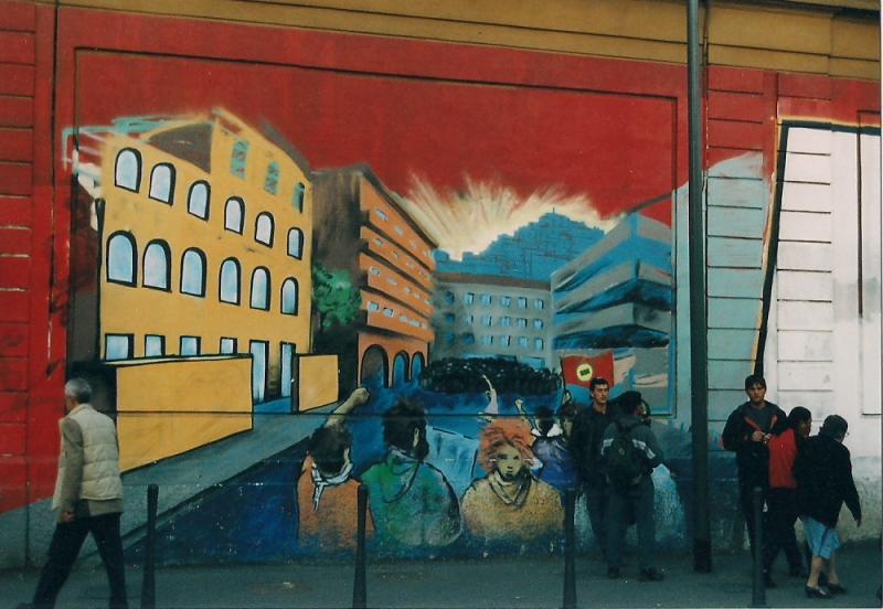 via Bramante, Milano,  Carlo Giuliani Graffiti, (Foto: Azzoncao)