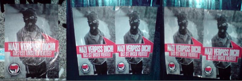 Plakate: Nazi verpiss dich