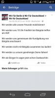 Hinweis auf rechte Spontanaufmärsche auf der Facebookseite „Wir Für Berlin & Wir Für Deutschland“