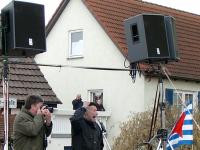 Peter Gingold auf der Antifademo in Hohenberg 2005