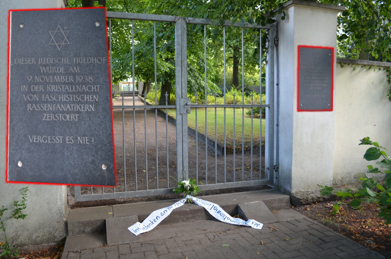 Am jüdischen Friedhof in Waren