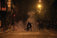 Straßenkampf in Griechenland