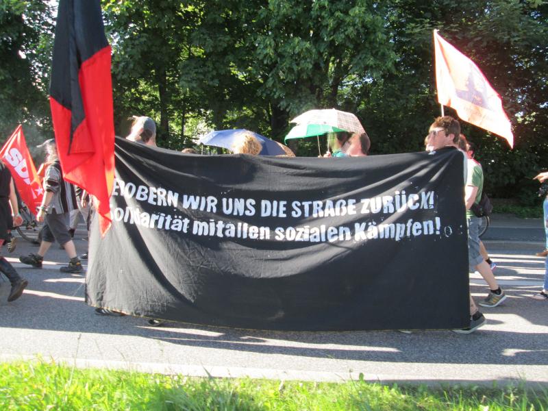 Seitentranspi auf Demo