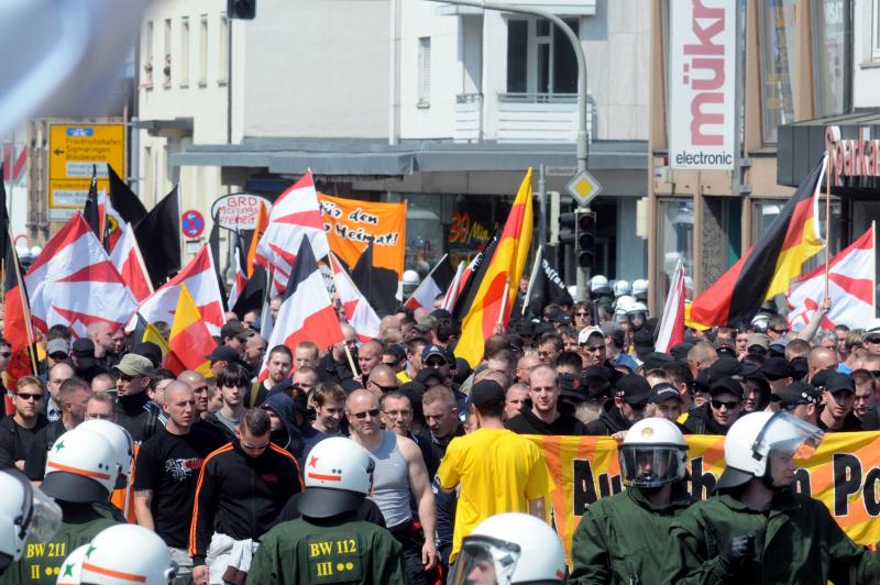 Nazis in Ulm am 1. Mai 2009