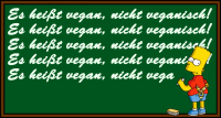vegan, nicht veganisch