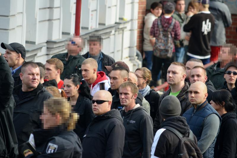 Naziaufmarsch in Döbeln am 5.10. 19