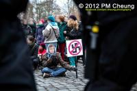 Blockade gegen den Naziaufmarsch