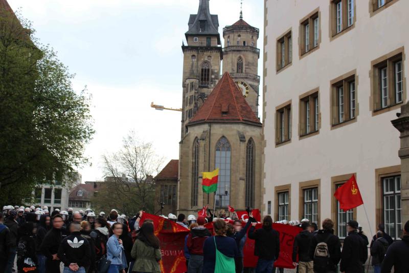 Gegenproteste Schillerplatz