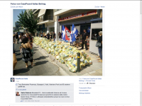CasaPound Italia verteilt Lebensmittel zur Unterstützung Golden Dawns in Athen, 02.11.2015
