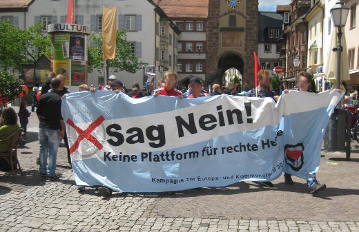 Spontandemo durch die Innenstadt