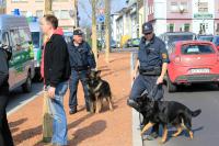 8.März 2014 Heilbronn, Polizeihunde auf der Allee