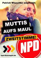 Das neue Wahlplakat der NPD Thüringen