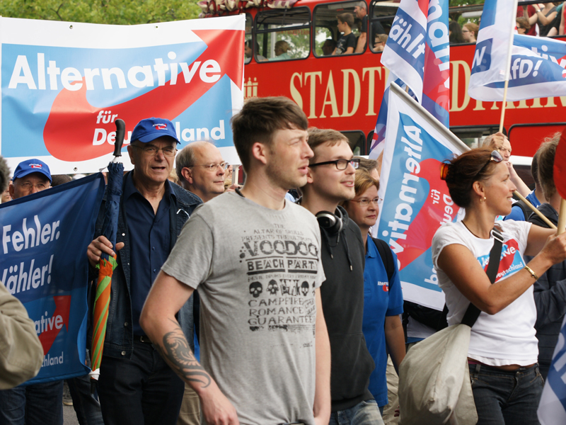 AfD-Demo Hamburg, Andreas Kinsing und Tatjana Festerling 