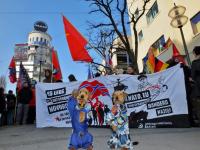 Antiimperialistische Aktion bei den Anti-Siko Protesten 2015