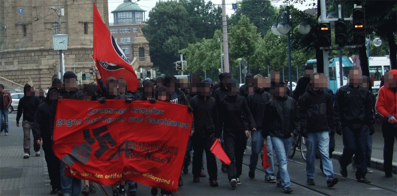 Antifaschistische Demonstration in Mannheim