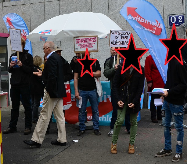 AfD-Stand in Mannheim gestört - 3