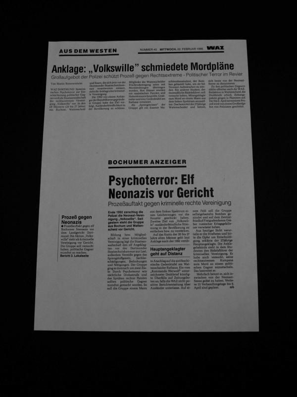 Presseausschnitte Volkswille  (Azzoncao-Archiv)