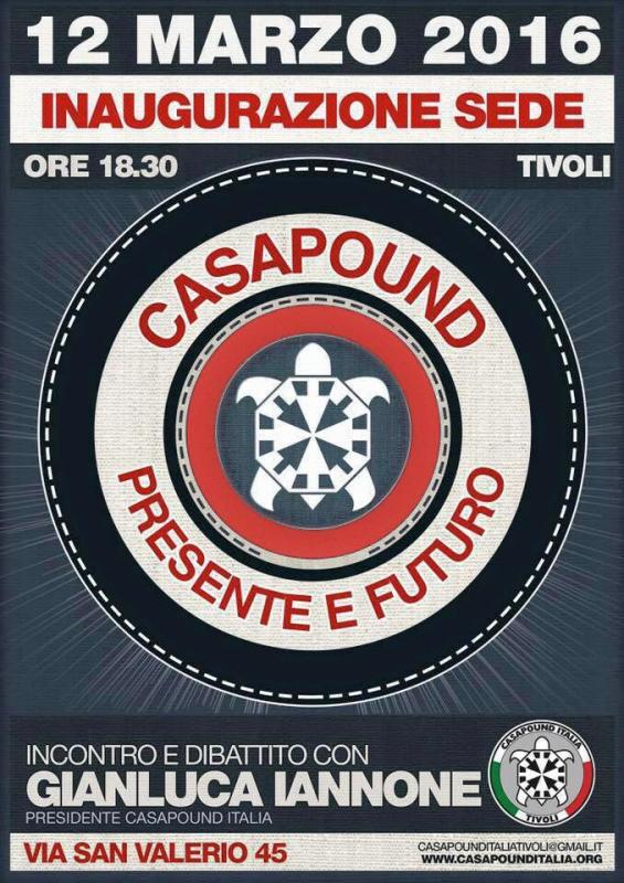 Einweihung CasaPound Sitz Tivoli - 12.03.2016