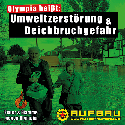 Olympia heißt: Umweltzerstörung & Deichbruchgefahr