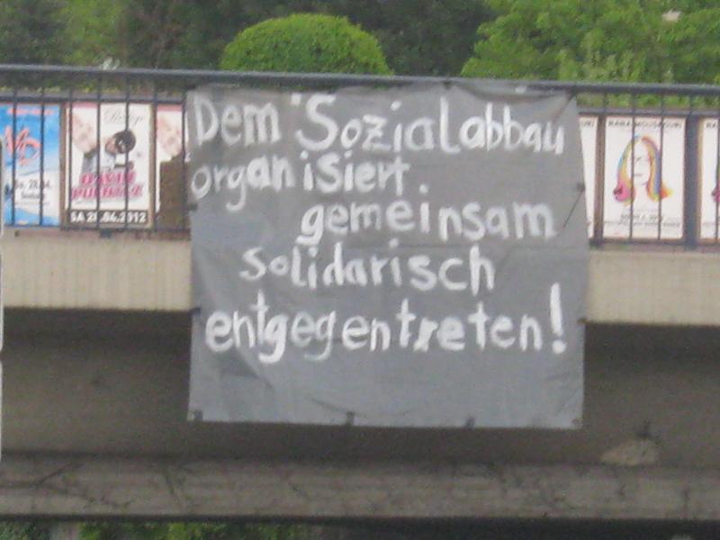 Transpi an Brücke 1