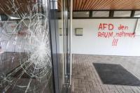 Anti AfD Parole am Bürgerhaus