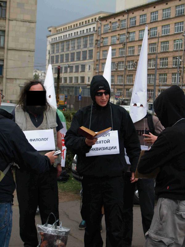 Moskau: Protest gegen die Extremismusgesetze am 17.9.2009