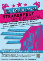 Strassenfest für Bleiberecht von Lampedusa