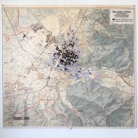 Stadt Freiburg im Breisgau - Schadenskarte nach dem Luftangriff vom 27.11.1944