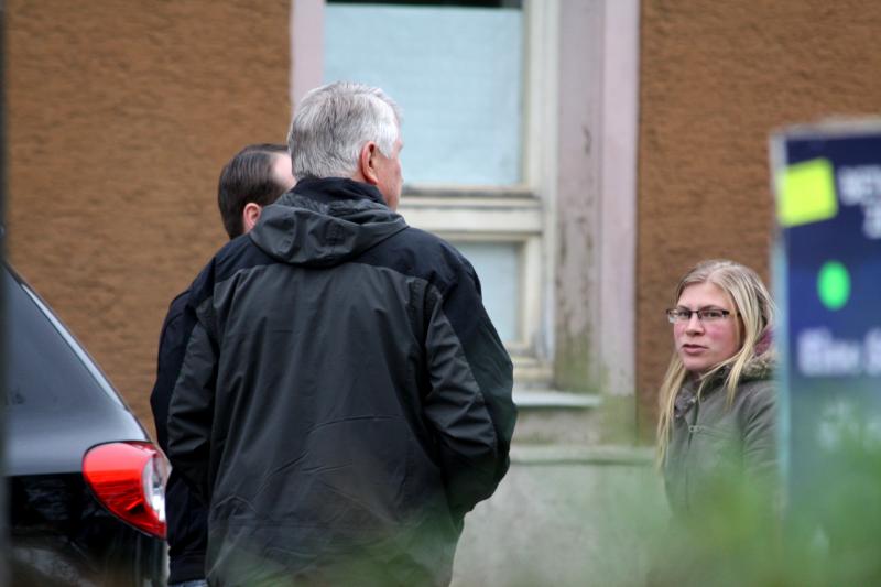 Isabel Zentarra mit Siegfried Gärttner und Daniel Reiß (beide NPD HN)