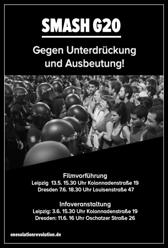 Smash G20 - Gegen Unterdrückung und Ausbeutung!