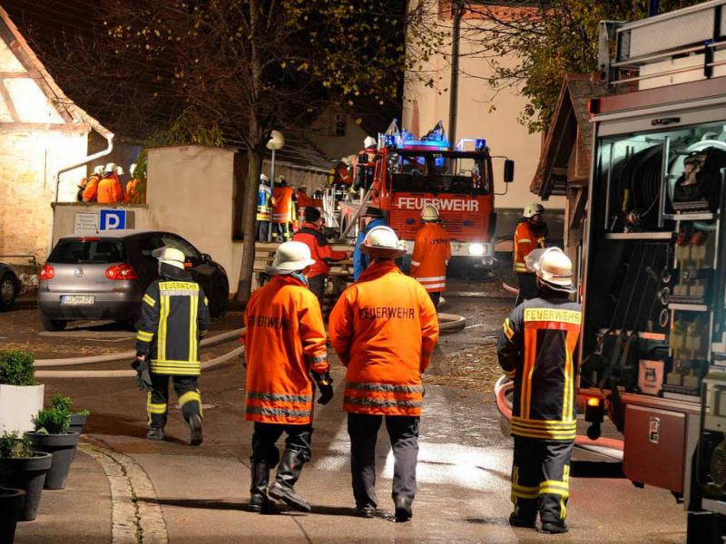 Feuer in der evangelischen Kirche in Eimeldingen