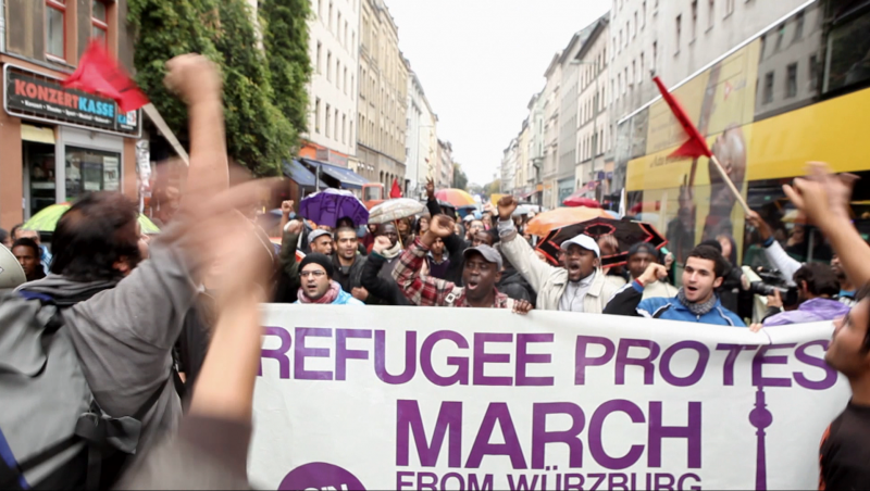 Flüchtlingsmarsch-Demo