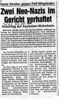 Zwei Neonazis im Gericht verhaftet - WAZ - 30. Januar 1988