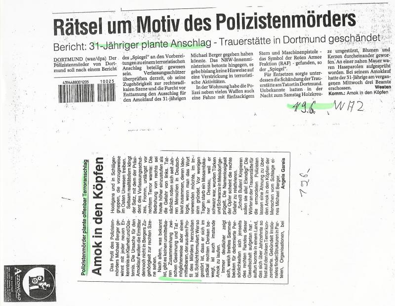 Presse WAZ 19.6.2000