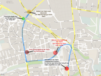 Aktualisierte Route der Nazis in Speyer am 01. Mai