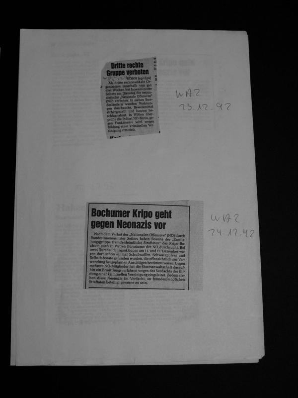 23. und 24.12.1992 Pressausschnitte NO (Azzoncao-Archiv)