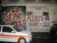 Solidarity banner in remembrance of Alexis - 2