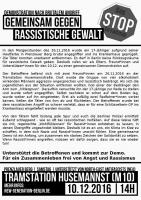 Flyer Demo Husemannstraße