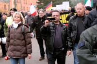 1. Anmelderin Judith Reese, Facebook-Seitenbetreiber Ingolf Pabst, Neonazi Andy Keßler (rechts, aus Wriezen)