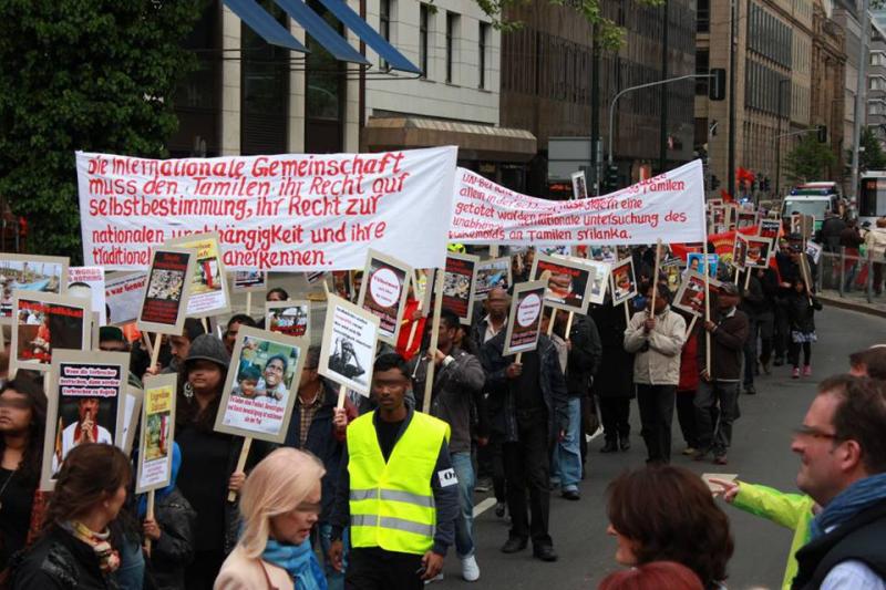  „Tamils Genocide Day“ Gedenk-Demonstration Düsseldorf von 18. Mai.